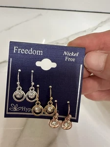 Pendientes Freedom 3 pares - Imagen 1 de 2