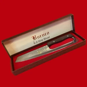 Vintage Advertising Burnco E-Z Easy Grip Slicer Knife 7.5” LAHOGUE AG CENTER - Picture 1 of 9