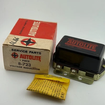 NOS OEM Auto-Lite 8-723 1956-1960 Mopar Jeep Willys 12V Voltage Regulator - Image 1 of 4