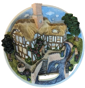 On the Riverbank Wall Hanging David Winter Cottages Collectors Guild 1990 3D - Picture 1 of 6