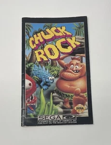 Chuck Rock 1 Sega CD AUTHENTIC Instruction Manual ChuckRock - Picture 1 of 3