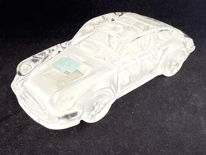 Mikasa Porsche 911 Crystal Car Paperweight – Lead Crystal Germany 6.75” Vintage - Picture 1 of 9