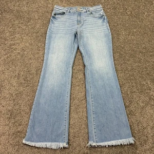 KanCan Jeans Damen 30 Blau Bootcut Stretch Medium Wash Preppy Freizeit City Logo - Bild 1 von 7