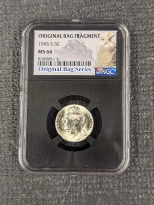 1945-S Jefferson Nickel NGC MS66 Original Bag Fragment Hoard - Great Mint Luster - Image 1 of 4