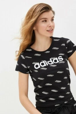 Adidas Originals Womens Repeat Logo T Shirt Top  - Image 1 of 4
