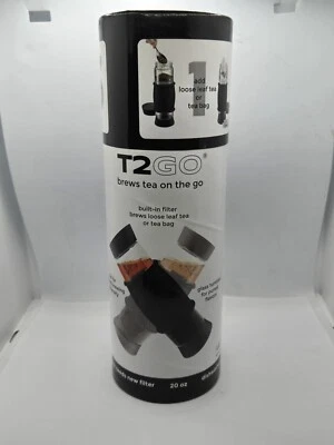 Infusor de té de vidrio Artland 19 oz, negro nuevo en paquete Foto 1 de 4