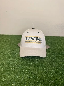 Vintage Vermont Catamonts hat cap snap back white mens The Game split bar Y2K - Picture 1 of 9