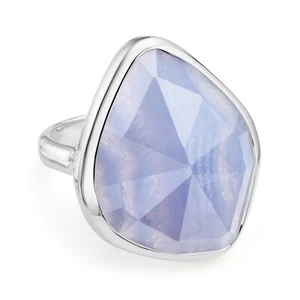 NEU Monica Vinader Sirene Nugget Cocktail Ring Sterlingsilber Achat Größe 5,5 350 $ - Bild 1 von 8