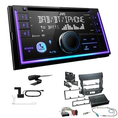 JVC 2-DIN MP3 Autoradio Bluetooth DAB+ für Citroen C-Crosser 2007-2014 schwarz - Bild 1 von 4