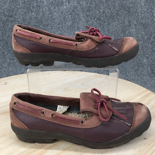 Scarpe UGG donna 8 5 slip on basse marroni in pelle mocassini pelle di pecora casual