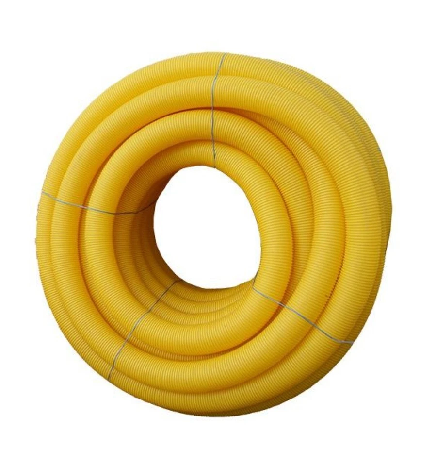 Drainagerohr DN80/5m geschlitzt Drainageschlauch Leerrohr Schutzrohr Leitung - Bild 1 von 1