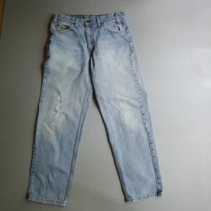 Levis 550 Jeans Relaxed 32 x 30 measure 31 x 29.5 Vtg Blue Denim Mens Orange Tab - Picture 1 of 8