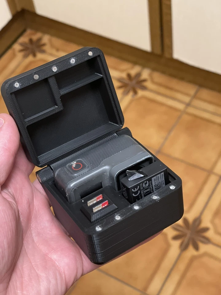 Custom 3D Printed Hard Case for GoPro Hero 5/6/7 - Durable & Magnet Secured - Image 1 of 4