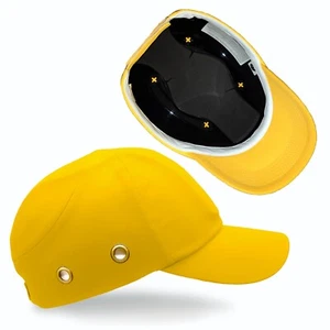 Lucent Path Yellow Baseball Bump Cap - Safety Hard Hat Head Protection Caps - Picture 1 of 11