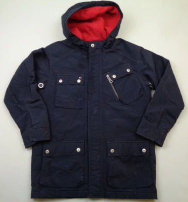 Abrigo Parka Tommy Hilfiger Mujer M Negro Con Capucha Cálido Chaqueta de Invierno Foto 1 de 4