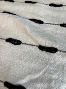 World market Cotton Shows Curtain White/black* - Picture 1 of 6