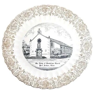 Our Lady Of Guadalupe Catholic Church Of Port Arthur Texas TX Historical Plate - Picture 1 of 4