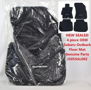 Alfombrillas originales nuevas selladas marca Subaru Outback J505SAL002 negras piezas originales - Imagen 1 de 9