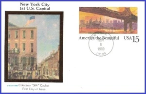 USA4 #UX137 U/A COLORANO SILK FDC 59th Street Bridge - Bild 1 von 1