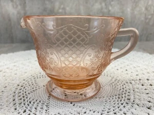 Pink Depression Federal Glass Creamer - 3" x 3.5" - Picture 1 of 7