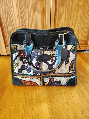 Vintage The French Company California Casual Luggage Tweed Bag With Tucky Lock - Image 1 of 4