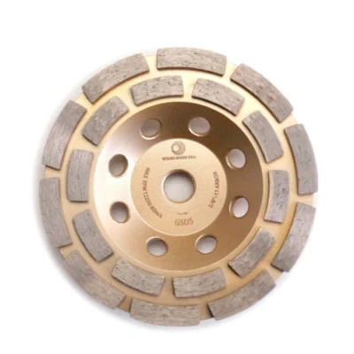 5" Diamond Grinding Cup Wheel Double Row Concrete Angle Grinder 20 segments - Image 1 of 4
