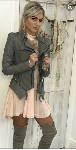 UNDERCOVER Free People Secret Origins Mini Abito Premaman Pizzo Rosa Perla S $128