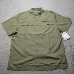 Game Guard Shirt Mens XL Green Button Up 1023 Camp Fishing Hunting Vented - Picture 1 of 13