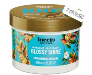 Inecto Naturals Argan Oil Glossy Shine Miracle Hair Mask 450ml - Picture 1 of 1