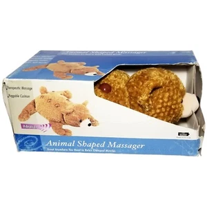Animal Shaped Therapeutic Massager Bear Plush Huggable Cushion - Picture 1 of 5