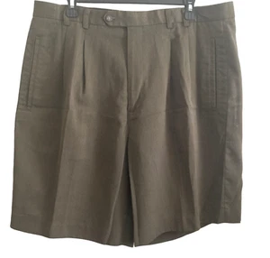 Cutter & Buck Bermuda Shorts Mens 38 Olive Green Brown - Picture 1 of 8