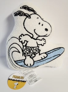 Cuscino Surf Peanuts Snoopy 14x15 Decorativo Pittorico Sherpa Morbido Nuovo - Foto 1 di 5
