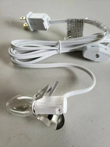 1 New Fused 6' Foot C7 Replacement Blow Mold Christmas Outdoor Light Cord/Socket - Picture 1 of 2