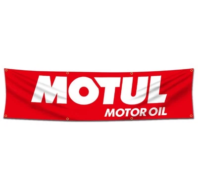 KS BALANCE Motul Flag Banner 240*60CM Motor Oil Racing Car Oil Shop Man Cave Wall Decor...