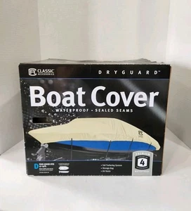 Classic Accessories Boat Cover Waterproof  Sealed Seams 17-19 foot V-Hull Read - Picture 1 of 7