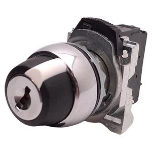 Sprecher & Schuh D7P-KL22PX10 2-Position Key Selector Switch 22mm, 600V 10A, 1NO - Picture 1 of 6