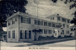 Westerly,RI Elm Tree Inn Washington County Rhode Island Postcard - Picture 1 of 2