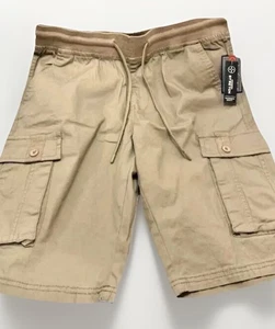 Polo Club Shorts Cargo Beige Tan Mens Small 30 32 Relaxed Straight Fit Boho NEW - Picture 1 of 18