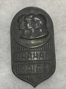 ANTIQUE GRAHAM-PAIGE RADIATOR EMBLEM CAR AUTOMOBILE BADGE  - Picture 1 of 7