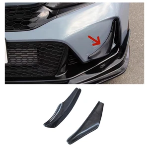 Tira decorativa hoja de viento delantera de fibra de carbono seca para Honda Civic FL5 Type-R - Imagen 1 de 13