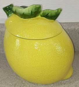 Schöne Zitronen Keksdose Dose mit abnehmbarem Deckel von Marktplatz - Bild 1 von 5