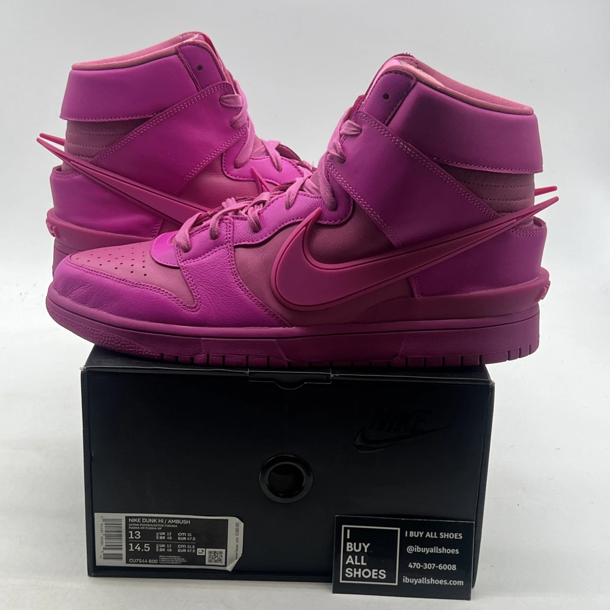 AMBUSH × Nike Dunk High \"Pink\" 25.5cm Size 8 - AMBUSH x Nike Dunk High Pink for sale online | eBay