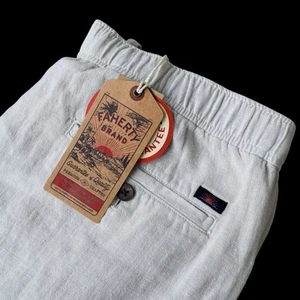 Faherty Linen Drawstring Pants Weathered Sand Size XL $148 - Picture 1 of 9