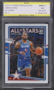 Lebron James 2020-21 Panini Donruss Optic ALL-STARS #2 OCG 9.5 MINT - Picture 1 of 2