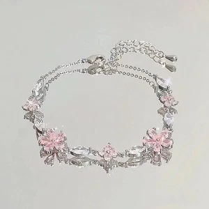 Bracciale con zirconi alla moda con elegante forma di cuore per studenti - Foto 1 di 33