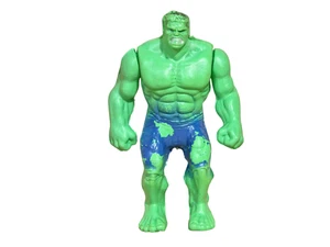 VINTAGE BOOTLEG TOYS MEXICAN HULK GREEN BLOWN PLASTIC FIGURE - Picture 1 of 5