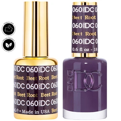 DND DC Duo Gel & Nail Polish Set - Beet Root 060 - 2 x 18ml