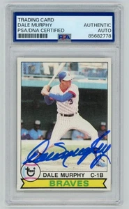 Tarjeta de béisbol Topps 1979 firmada por Dale Murphy Atlanta Braves #39 PSA AUTO 2778 - Imagen 1 de 2