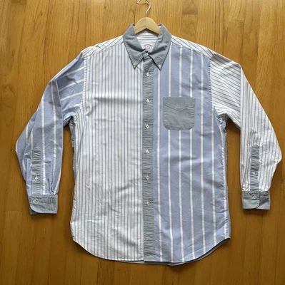 NWOT Brooks Brothers Blue Fun Shirt Button Down M Madison 16-34 MSRP $140 - Image 1 of 4