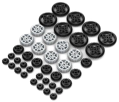 40 LEGO Double Bevel Gears - 4 Sizes  (8,16,24,40,car,transmission,motor,engine) - Image 1 of 2